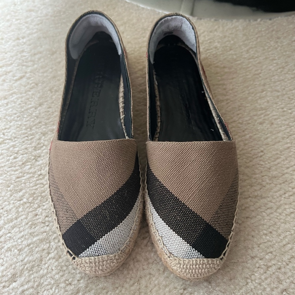 Alport Check Espadrille Slip-On Loafers